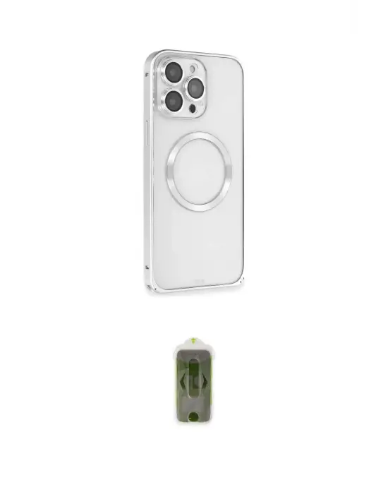 ieg™ iPhone 15 Pro Kılıf Ahenk Işık Serisi - Siyah Joko Magic 5D Hayalet Cam