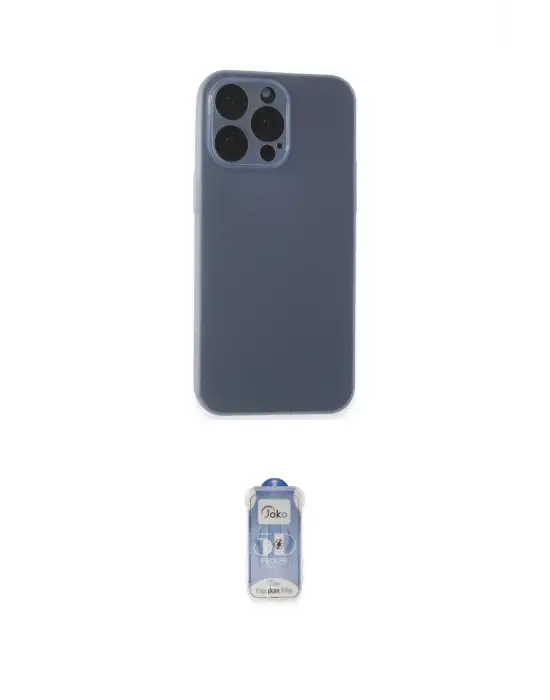 ieg™ iPhone 15 Pro Kılıf Atlas Minimal Prime - Siyah Joko Magic 5D Cam