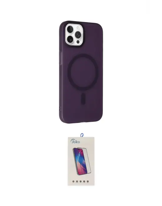ieg™ iPhone 15 Pro Kılıf Çekirdek Modern Prime - Siyah Joko 5D Cam