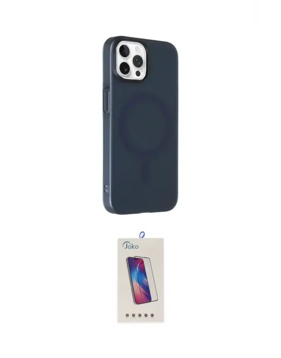ieg™ iPhone 15 Pro Kılıf Çekirdek Modern Prime - Siyah Joko 5D Cam