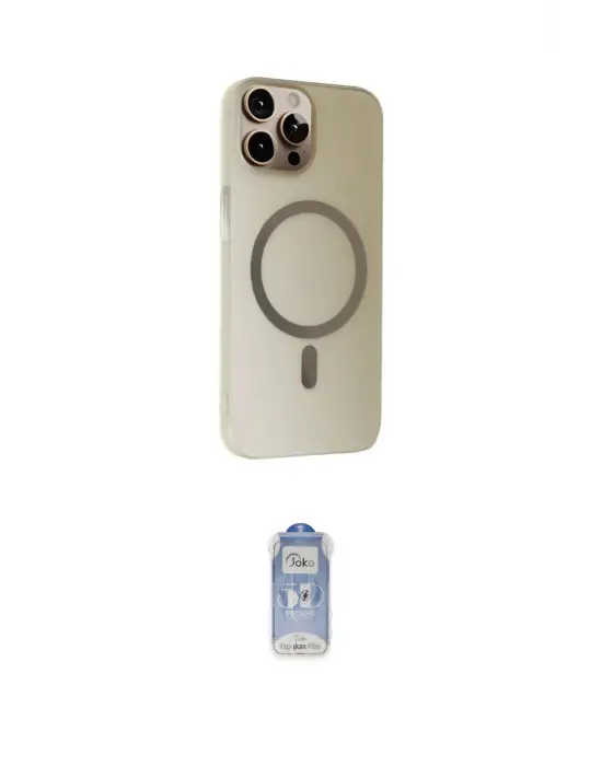 ieg™ iPhone 15 Pro Kılıf Çekirdek Modern Prime - Siyah Joko Magic 5D Cam