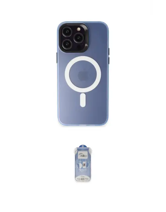 ieg™ iPhone 15 Pro Kılıf Kozmos Çizgi Prime - Siyah Joko Magic 5D Cam