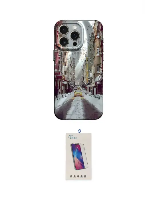 ieg™ iPhone 15 Pro Kılıf Nova Doku Prime - Siyah Joko 5D Cam