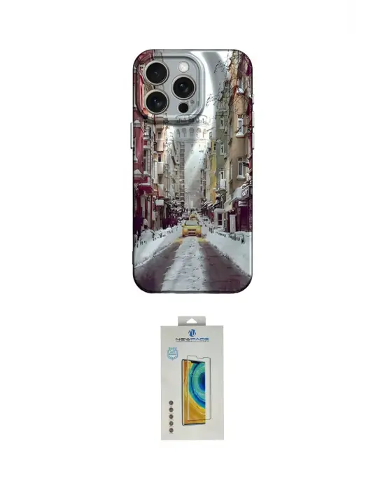 ieg™ iPhone 15 Pro Kılıf Nova Doku Prime - Siyah Polymer Nano Ekran Koruyucu