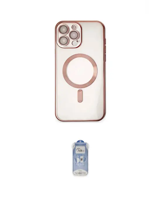 ieg™ iPhone 15 Pro Kılıf Nova Işık Özel Seri - Siyah Joko Magic 5D Cam