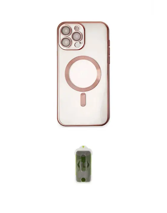 ieg™ iPhone 15 Pro Kılıf Nova Işık Özel Seri - Siyah Joko Magic 5D Hayalet Cam