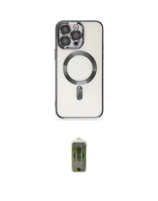 ieg™ iPhone 15 Pro Kılıf Nova Işık Özel Seri - Siyah Joko Magic 5D Hayalet Cam