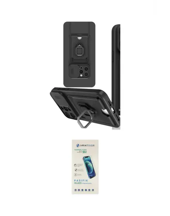 ieg™ iPhone 15 Pro Kılıf Vadi Form Prime - Şeffaf Pasifik Cam Ekran Koruyucu