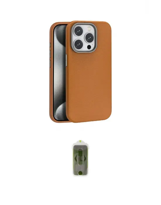 ieg™ iPhone 15 Pro Kılıf Zirve Modern Prime - Siyah Joko Magic 5D Hayalet Cam