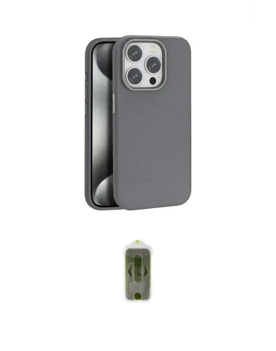 ieg™ iPhone 15 Pro Kılıf Zirve Modern Prime - Siyah Joko Magic 5D Hayalet Cam