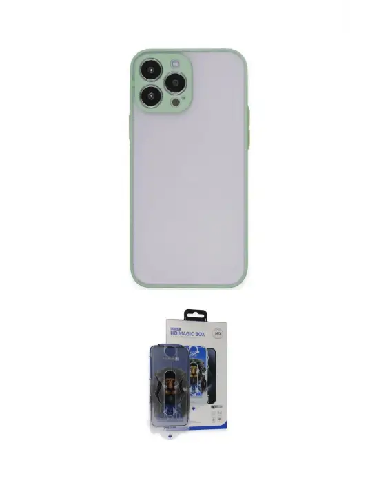ieg™ iPhone 15 Pro Max Kılıf Ahenk Çizgi Serisi - Siyah Vanessa Magic Cam