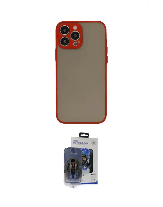 ieg™ iPhone 15 Pro Max Kılıf Ahenk Çizgi Serisi - Siyah Vanessa Magic Cam