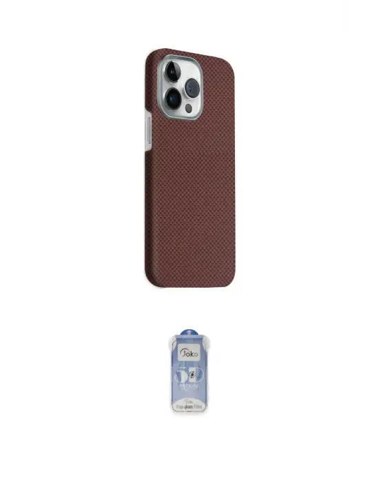 ieg™ iPhone 15 Pro Max Kılıf Kozmos Klasik Prime - Siyah Joko Magic 5D Cam