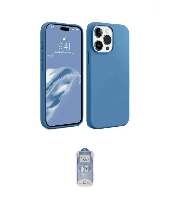 ieg™ iPhone 15 Pro Max Kılıf Kozmos Yansıma Özel Seri - Siyah Joko Magic 5D Cam