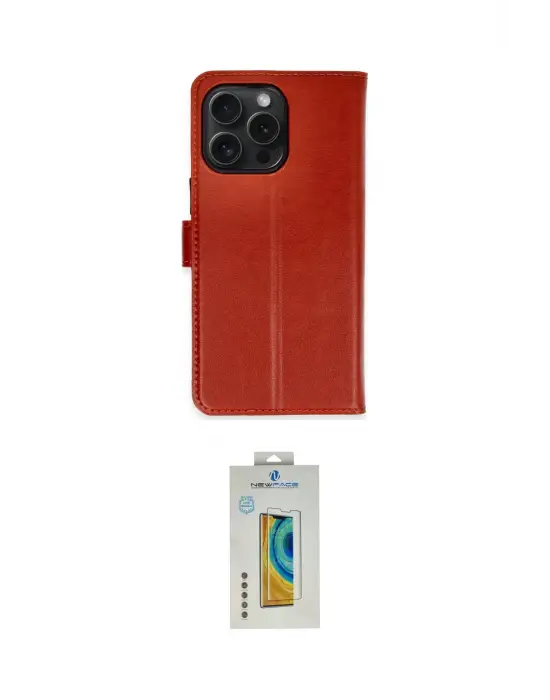 ieg™ iPhone 15 Pro Max Kılıf Siluet Işık Serisi - Siyah Polymer Nano Ekran Koruyucu