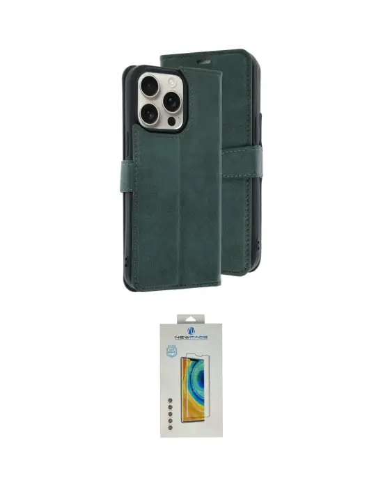 ieg™ iPhone 15 Pro Max Kılıf Siluet Işık Serisi - Siyah Polymer Nano Ekran Koruyucu