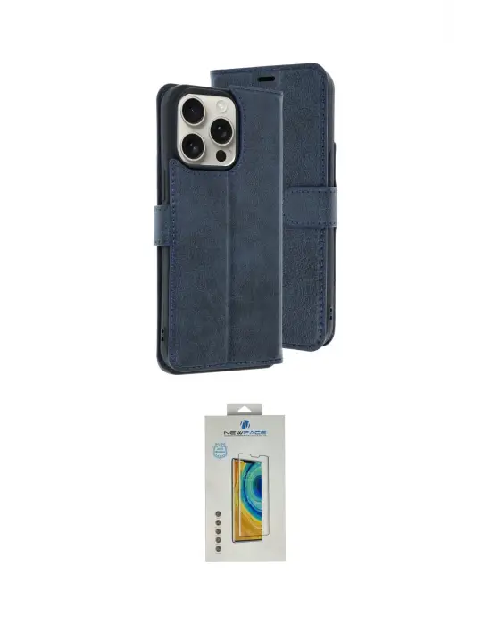 ieg™ iPhone 15 Pro Max Kılıf Siluet Işık Serisi - Siyah Polymer Nano Ekran Koruyucu