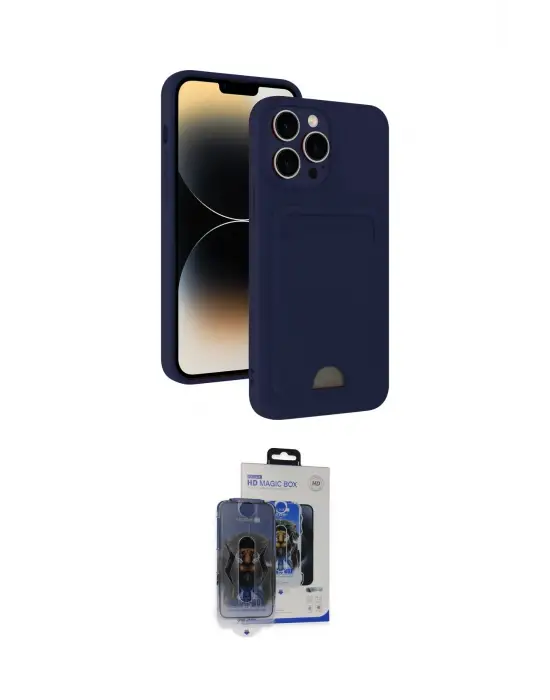 ieg™ iPhone 15 Pro Max Kılıf Vadi Çizgi Prime - Siyah Vanessa Magic Cam