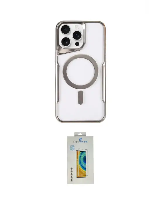 ieg™ iPhone 15 Pro Max Kılıf Yadigar Klasik Özel Seri - Siyah Polymer Nano Ekran Koruyucu