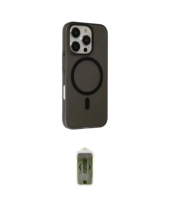 ieg™ iPhone 16 Pro Kılıf Çekirdek Modern Prime - Siyah Joko Magic 5D Hayalet Cam
