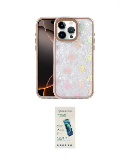ieg™ iPhone 16 Pro Kılıf Odak Prime - Şeffaf Pasifik Cam Ekran Koruyucu