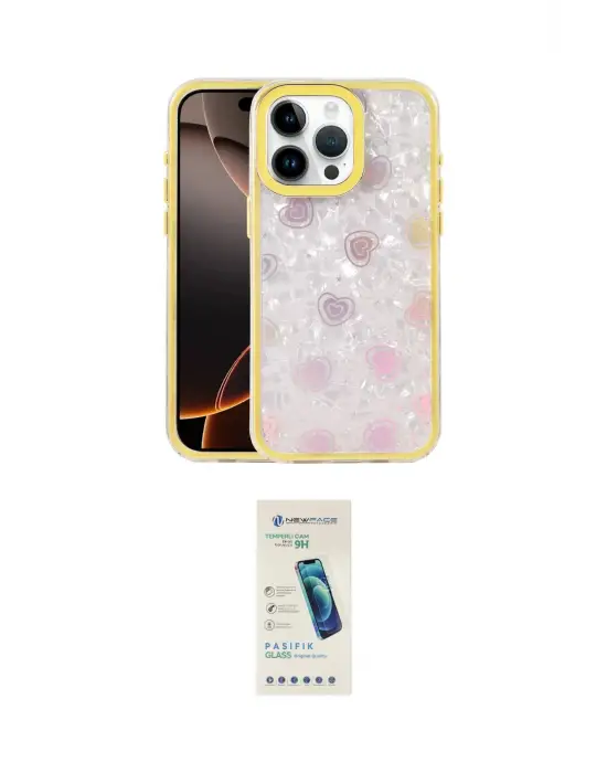 ieg™ iPhone 16 Pro Kılıf Odak Prime - Şeffaf Pasifik Cam Ekran Koruyucu