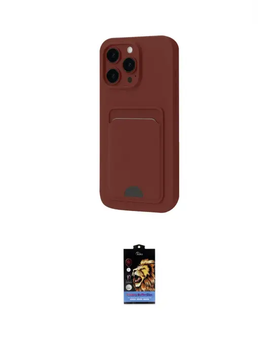 ieg™ iPhone 16 Pro Kılıf Vadi Çizgi Prime - Siyah Buffer Hayalet Cam Ekran Koruyucu