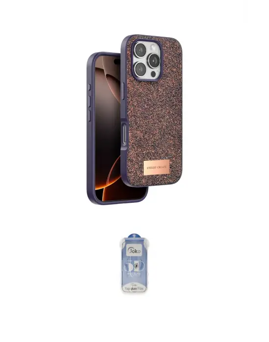 ieg™ iPhone 16 Pro Kılıf Vadi Klasik Serisi - Siyah Joko Magic 5D Cam