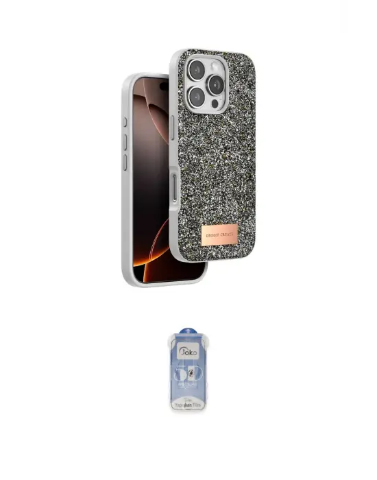 ieg™ iPhone 16 Pro Kılıf Vadi Klasik Serisi - Siyah Joko Magic 5D Cam