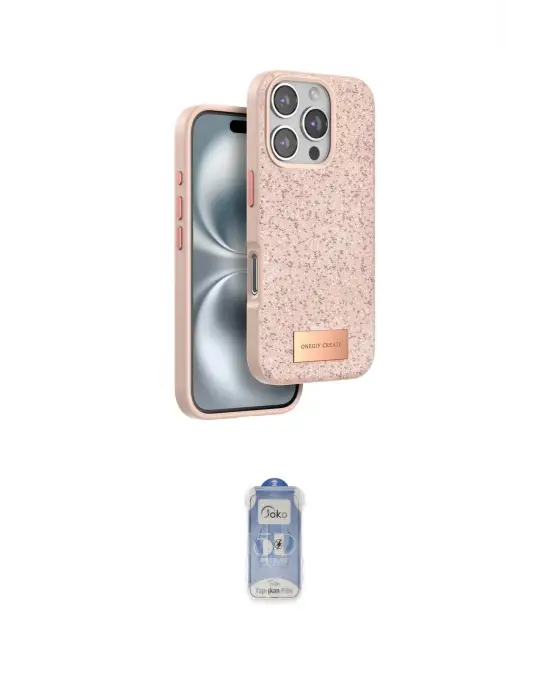ieg™ iPhone 16 Pro Kılıf Vadi Klasik Serisi - Siyah Joko Magic 5D Cam