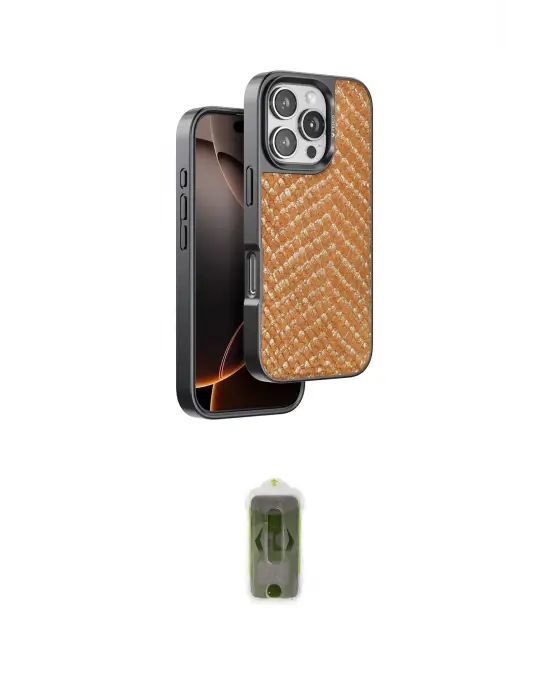 ieg™ iPhone 16 Pro Kılıf Vadi Özel Seri - Siyah Joko Magic 5D Hayalet Cam