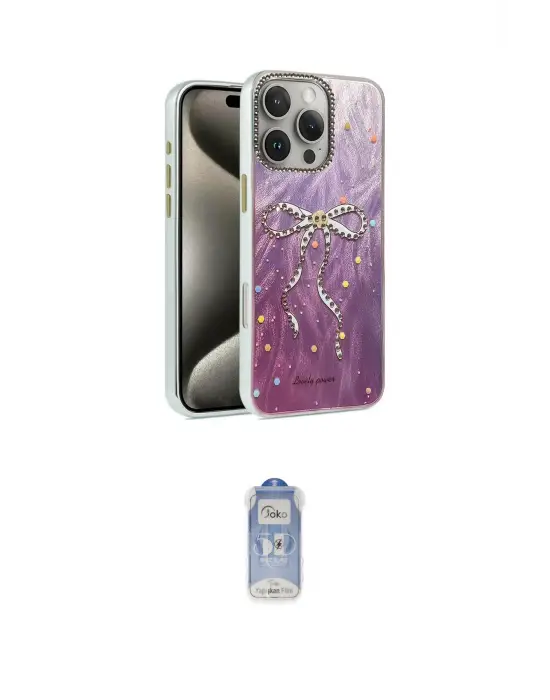 ieg™ iPhone 16 Pro Kılıf Zirve Modern Prime - Siyah Joko Magic 5D Cam