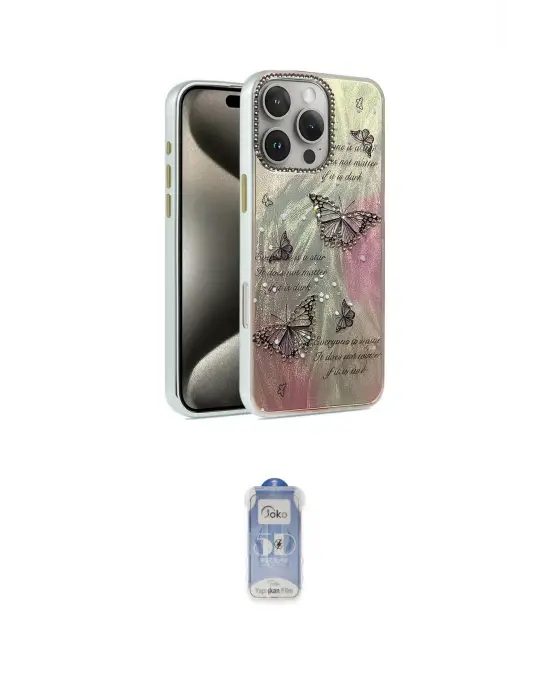 ieg™ iPhone 16 Pro Kılıf Zirve Modern Prime - Siyah Joko Magic 5D Cam