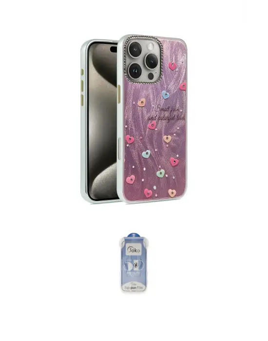 ieg™ iPhone 16 Pro Kılıf Zirve Modern Prime - Siyah Joko Magic 5D Cam