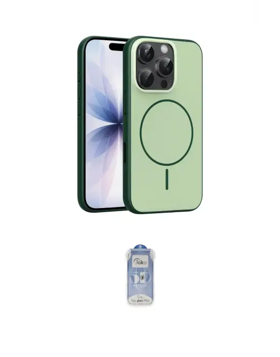 ieg™ iPhone 16 Pro Max Kılıf Atlas Asil Prime - Siyah Joko Magic 5D Cam