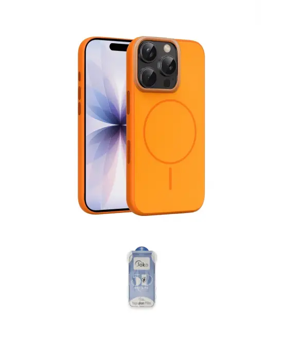 ieg™ iPhone 16 Pro Max Kılıf Atlas Asil Prime - Siyah Joko Magic 5D Cam