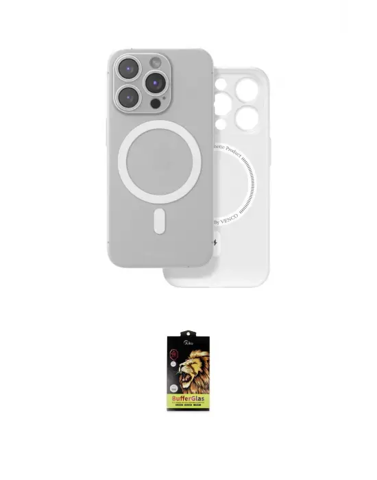 ieg™ iPhone 16 Pro Max Kılıf Çekirdek Klasik - Siyah Buffer Cam Ekran Koruyucu