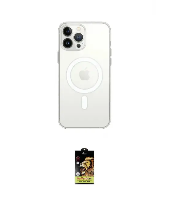 ieg™ iPhone 16 Pro Max Kılıf Kutup Klasik Serisi - Siyah Buffer Cam Ekran Koruyucu