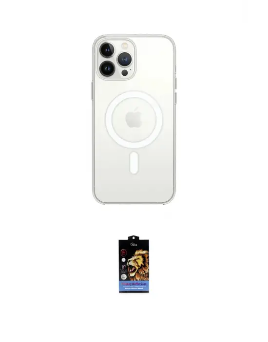ieg™ iPhone 16 Pro Max Kılıf Kutup Klasik Serisi - Siyah Buffer Hayalet Cam Ekran Koruyucu