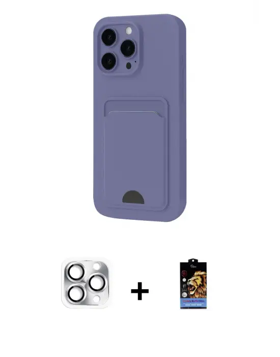 ieg™ iPhone 16 Pro Max Kılıf Vadi Çizgi Prime - Siyah Buffer Hayalet Cam Ekran Koruyucu + Pers Alüminyum Kamera Lens - GS
