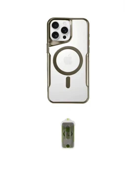 ieg™ iPhone 16 Pro Max Kılıf Yadigar Klasik Özel Seri - Siyah Joko Magic 5D Hayalet Cam