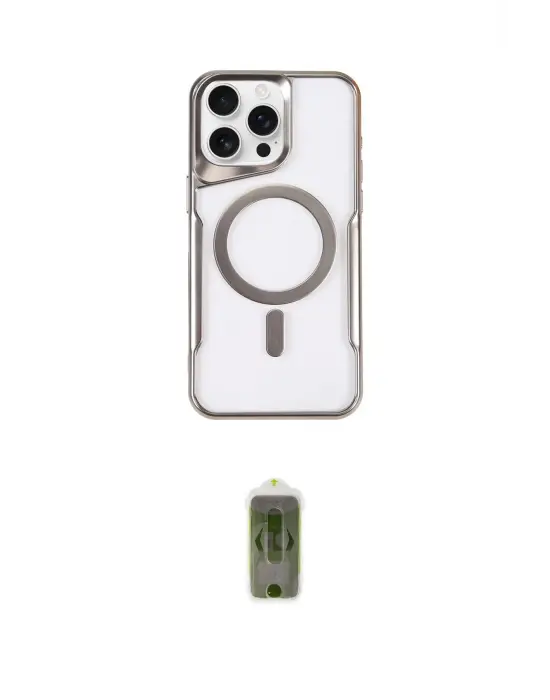 ieg™ iPhone 16 Pro Max Kılıf Yadigar Klasik Özel Seri - Siyah Joko Magic 5D Hayalet Cam