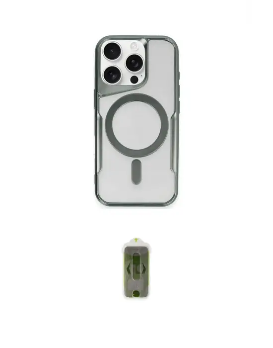 ieg™ iPhone 16 Pro Max Kılıf Yadigar Klasik Özel Seri - Siyah Joko Magic 5D Hayalet Cam