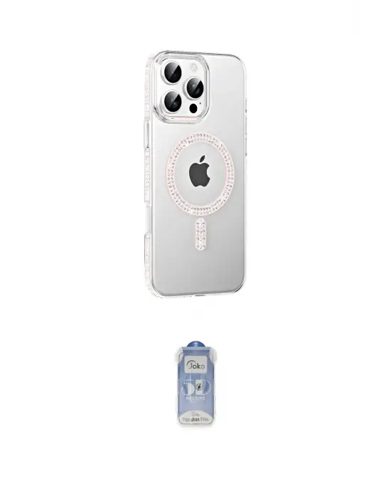 ieg™ iPhone 16 Pro Max Kılıf Yörünge Koleksiyonu - Siyah Joko Magic 5D Cam
