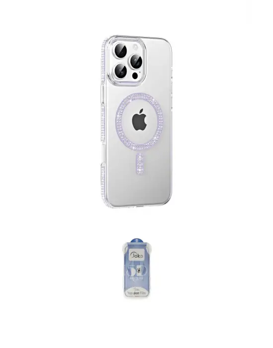 ieg™ iPhone 16 Pro Max Kılıf Yörünge Koleksiyonu - Siyah Joko Magic 5D Cam