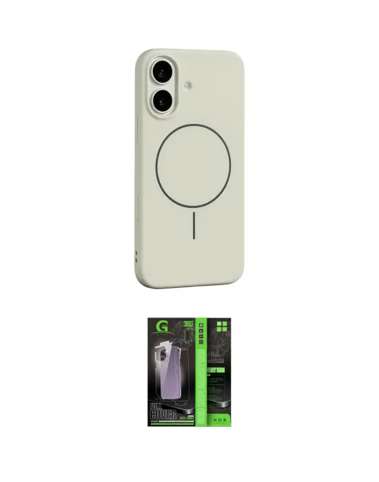 ieg™ iPhone 17 Kılıf Yankı Form Serisi - Şeffaf 360 Full Body Arka Koruyucu