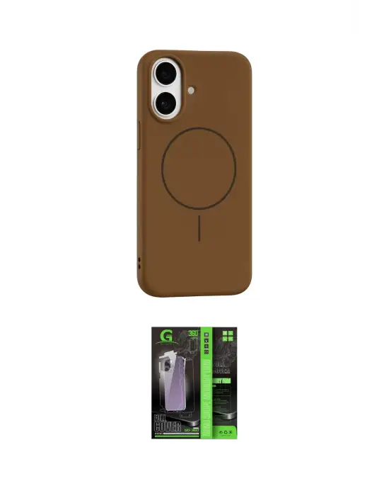 ieg™ iPhone 17 Kılıf Yankı Form Serisi - Şeffaf 360 Full Body Arka Koruyucu