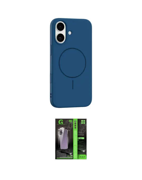 ieg™ iPhone 17 Kılıf Yankı Form Serisi - Şeffaf 360 Full Body Arka Koruyucu