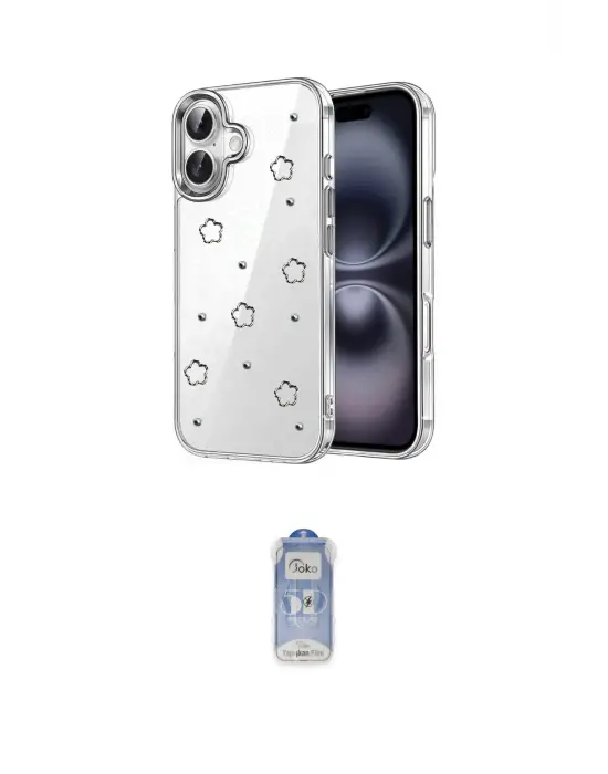 ieg™ iPhone 17 Kılıf Yörünge Form - Siyah Joko Magic 5D Cam