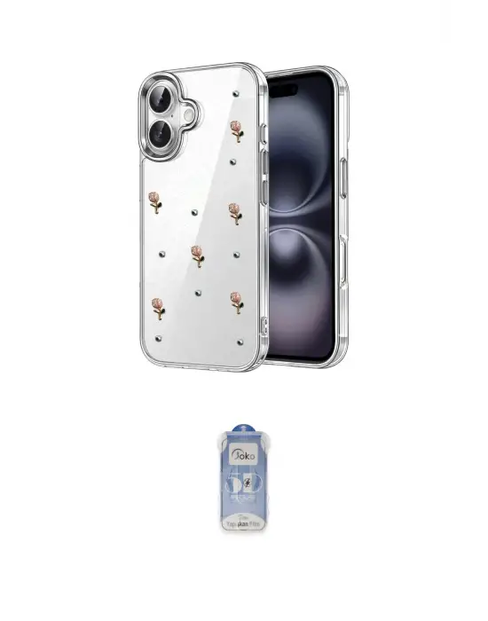 ieg™ iPhone 17 Kılıf Yörünge Form - Siyah Joko Magic 5D Cam
